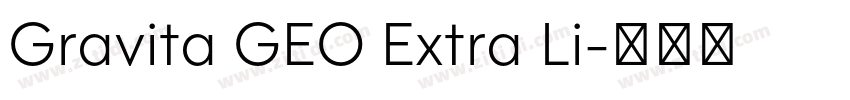 Gravita GEO Extra Li字体转换